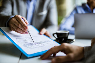 signing a contract